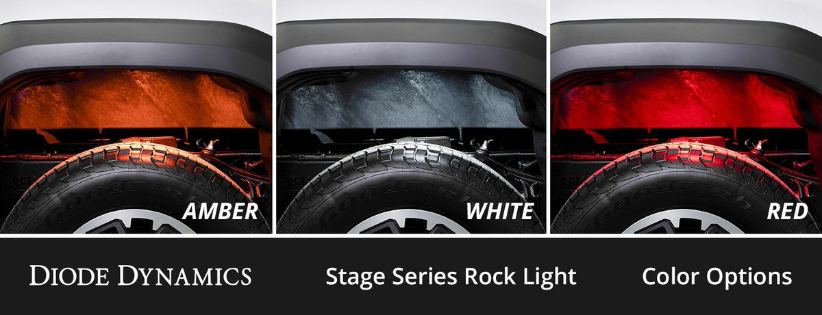 Diode Dynamics Single-Color Rock Light Installer Kit (8-pack) - DD7742