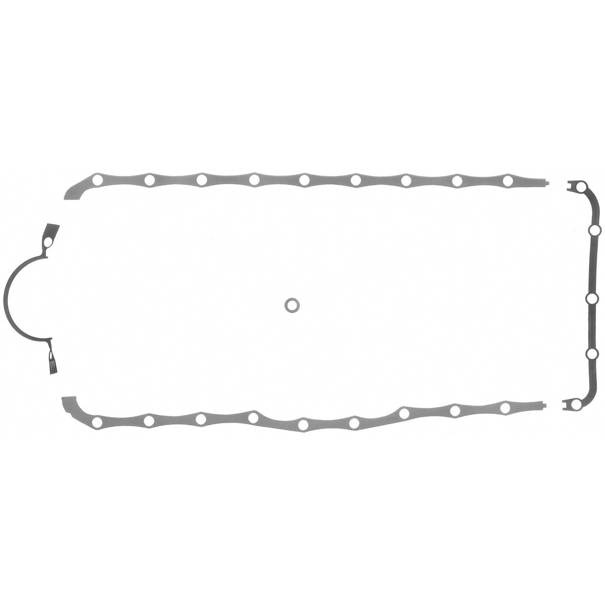 Fel-Pro 1820 Engine Oil Pan Gasket Set Rubber-coated fiber - front view