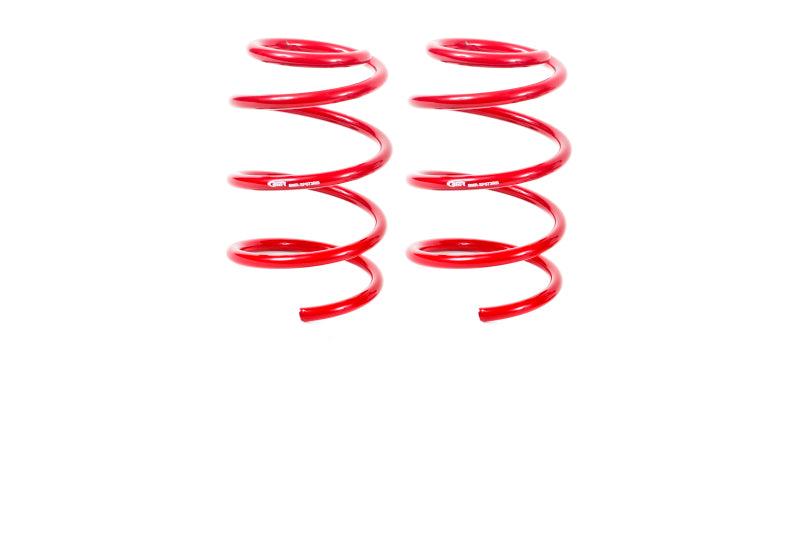 BMR 07-14 Shelby GT500 Front Handling Version Lowering Springs - Red - SP073R for 2007-2014 Ford Mustang - front view