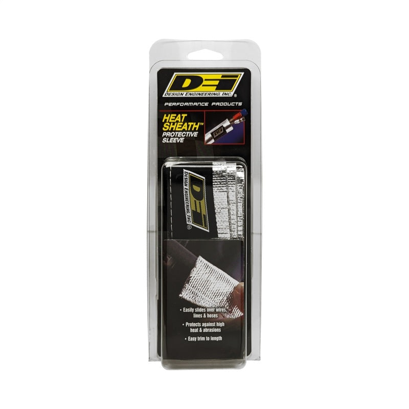 DEI Heat Sheath 3/4in x 3ft - Aluminized Sleeving - Sewn Edge - 10403