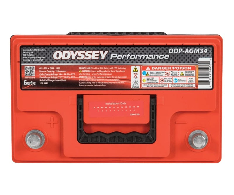Odyssey Battery Auto/Truck/Heavy Duty &amp; Commercial Performance AGM Battery (34-790) - ODP-AGM34