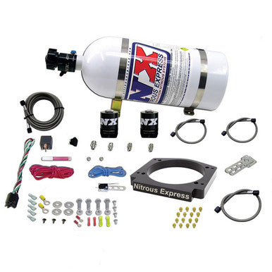 Nitrous Express GM LS 112mm Adapter Plate Kit (100-400HP) w/ 15LB Bottle - 20917-15