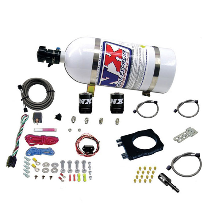 Nitrous Express 90mm Hemi Plate System (50-400hp) w/10lb Bottle - 20990-10