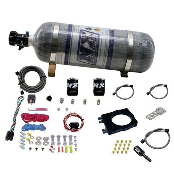 Nitrous Express 90mm Hemi Plate System (50-400hp) w/12lb Bottle - 20990-12