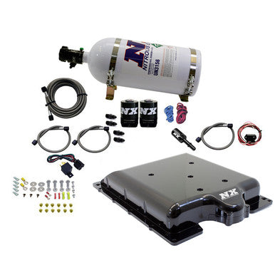 Nitrous Express Dodge Hellcat/Demon Supercharger Lid Nitrous Kit (100-400HP) w/5lb Bottle - 20972-05