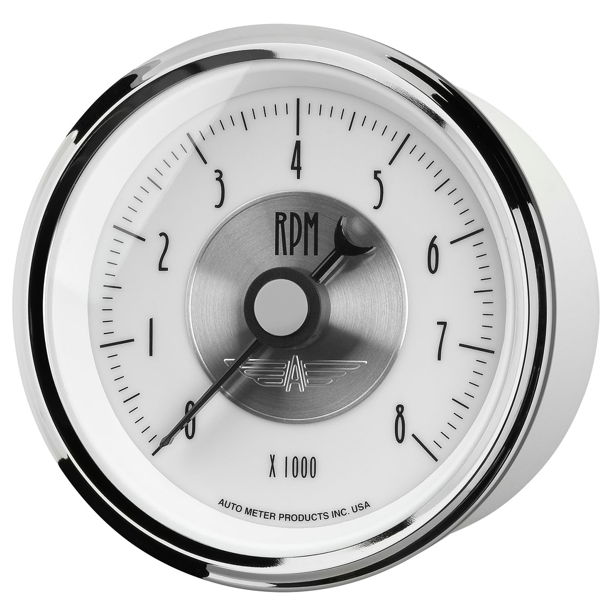 Autometer Prestige Pearl Series - Tachometer 3 3/8in 8K RPM In-Dash - 2098