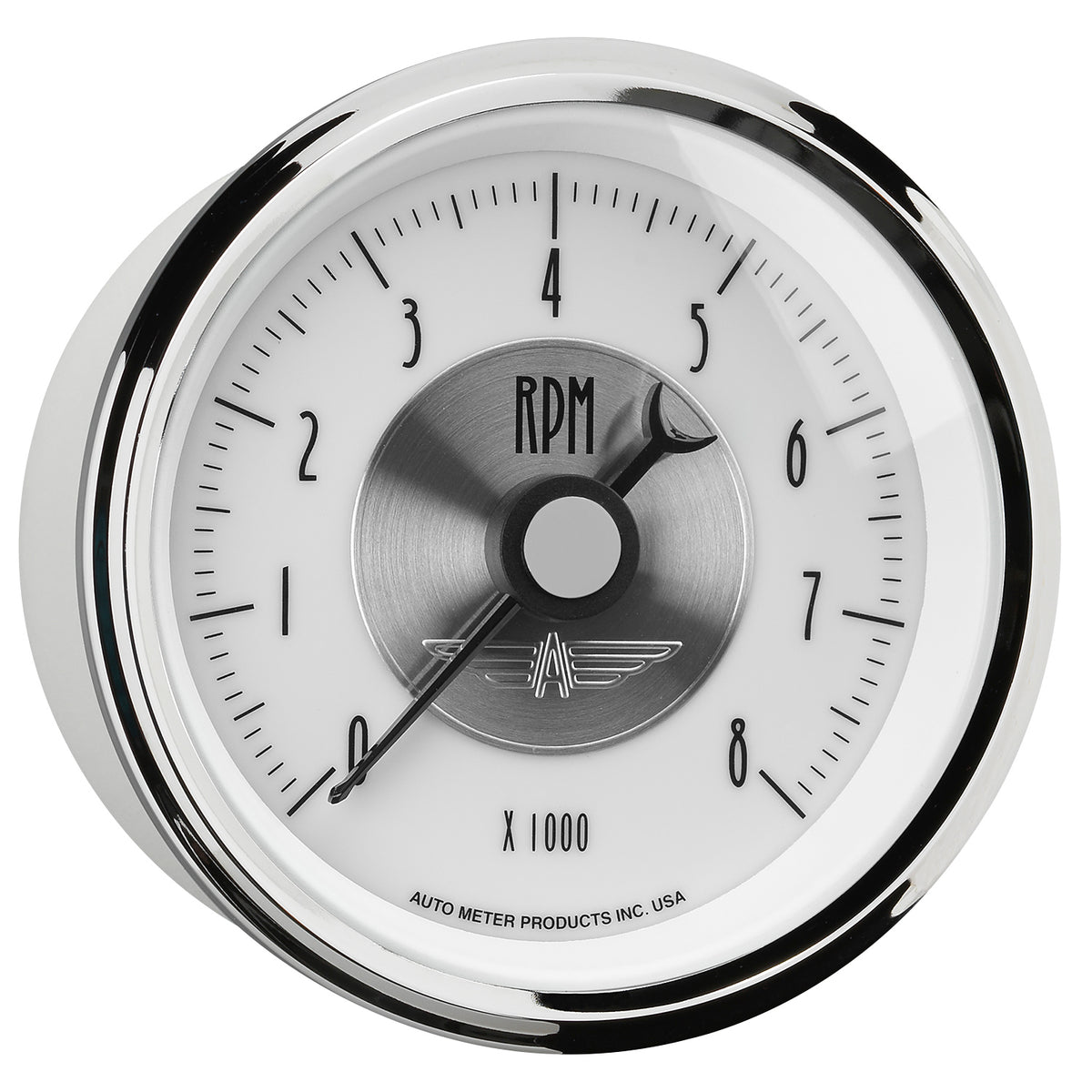 Autometer Prestige Pearl Series - Tachometer 3 3/8in 8K RPM In-Dash - 2098
