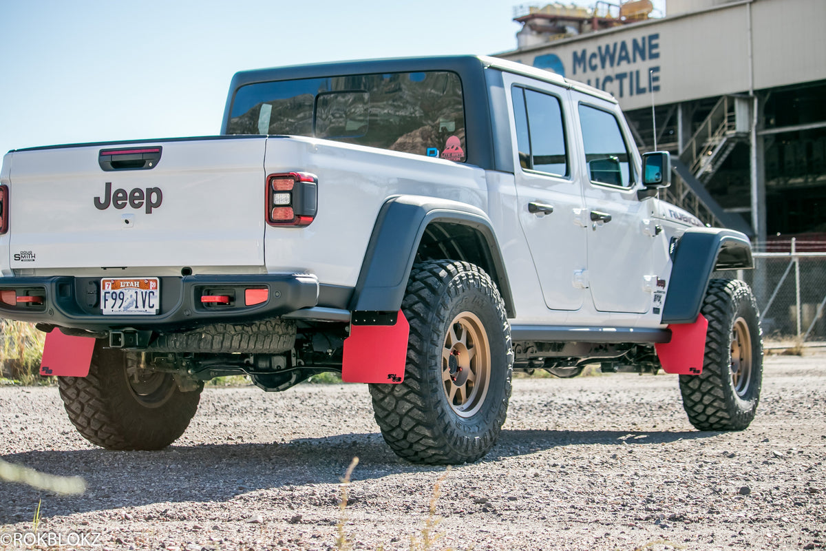RokBlokz - Jeep Gladiator (JT) 2020+ Quick Release Mud Flaps - Front &amp; Rear