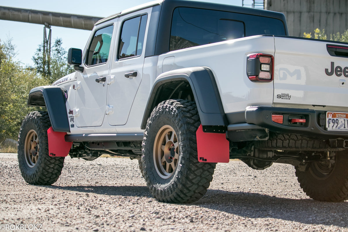 RokBlokz - Jeep Gladiator (JT) 2020+ Quick Release Mud Flaps - Front &amp; Rear
