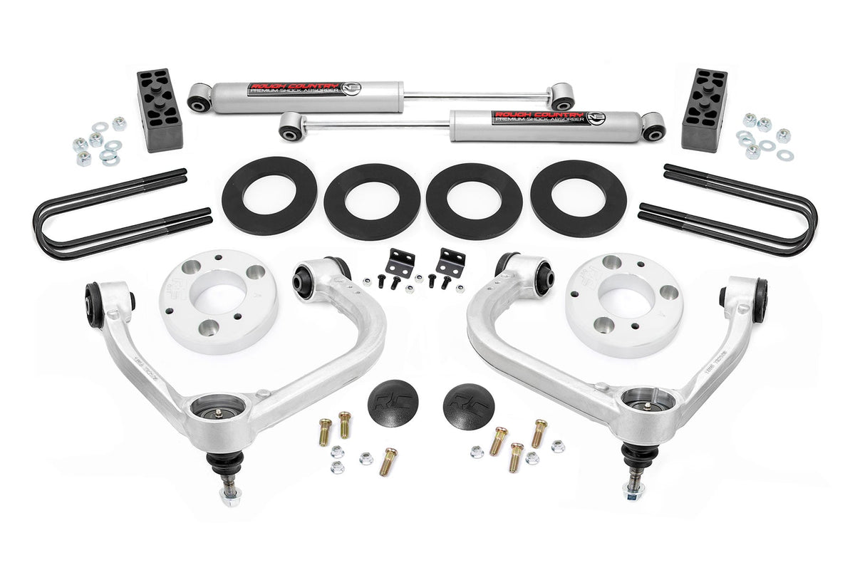 Rough Country - 3 Inch Lift Kit - Forged UCA - Ford F-150 2WD (2021-2026) - 41430_A
