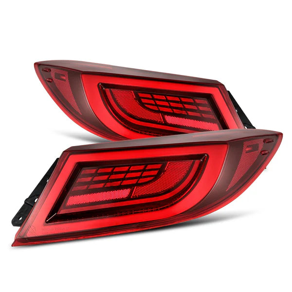 AlphaRex 22+ Toyota GR86/Subaru BRZ LUXX-Series LED Tail Lights Vivid Red - 675030