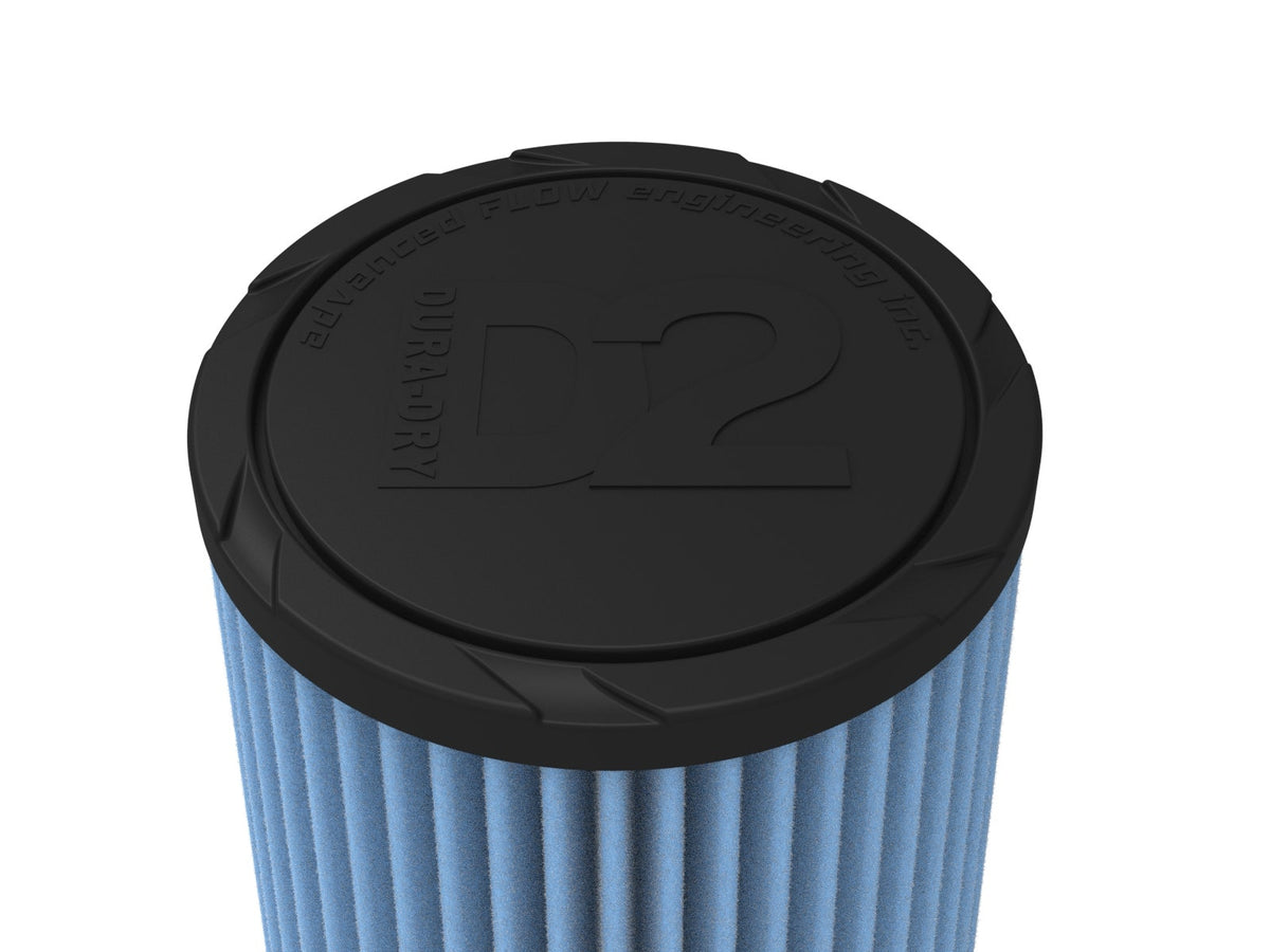 aFe POWER Universal Clamp-On Air Filter w/ D2 Dura-Dry Media - 3in F x 6in B x 4-3/4in T x 9in H - 21-30028V - view 4
