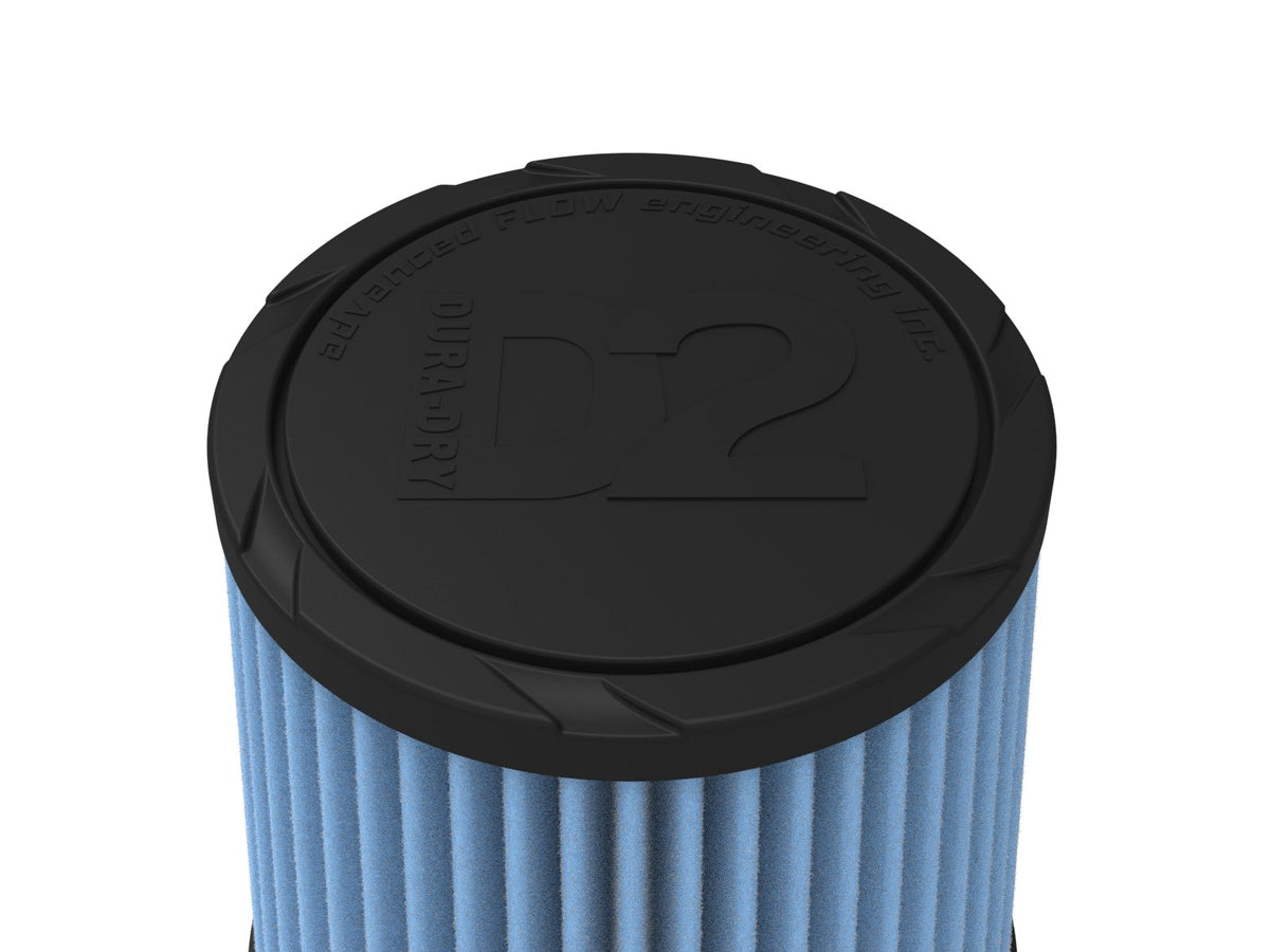 aFe POWER Universal Clamp-On Air Filter w/ D2 Dura-Dry Media - 3-1/2in F x 6in B x 4-3/4in T x 6in H - 21-35010V - view 4