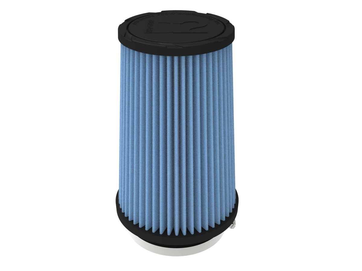 aFe POWER Universal Clamp-On Air Filter w/ D2 Dura-Dry Media - 4in F x 6in B x 4-3/4in T x 9in H - 21-40035V