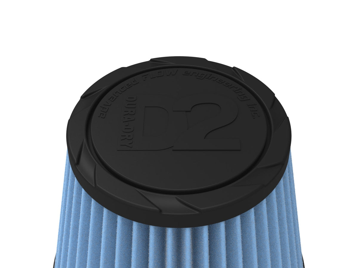 aFe POWER Universal Clamp-On Air Filter w/ D2 Dura-Dry Media - 4in F x 6in B x 4in T x 5in H - 21-40505V - view 4