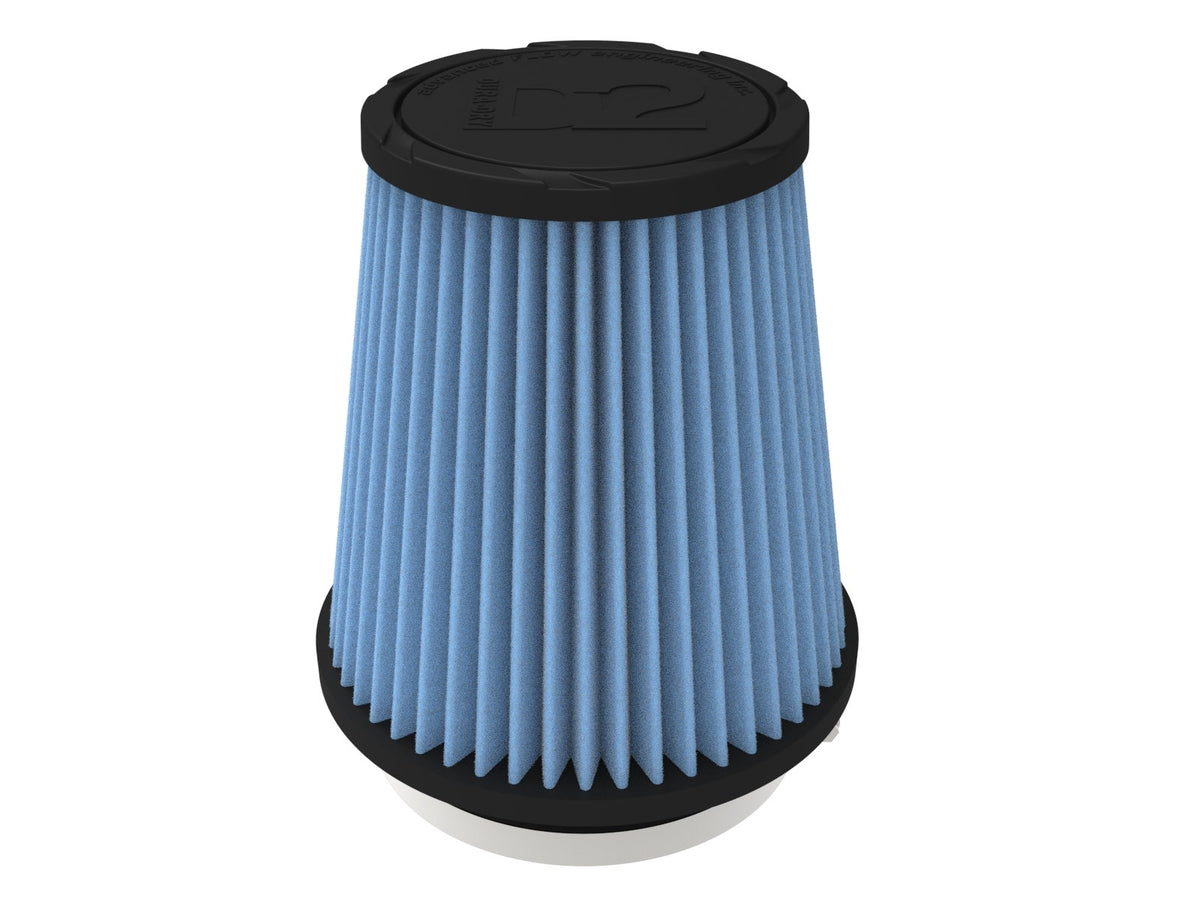 aFe POWER Universal Clamp-On Air Filter w/ D2 Dura-Dry Media - 4.5in F x 7in B x 4.75in T x 7in H - 21-45003V