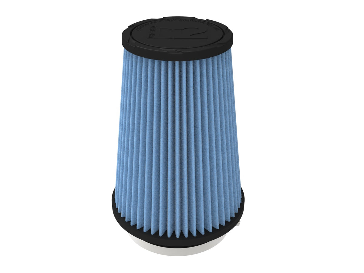aFe POWER Universal Clamp-On Air Filter w/ D2 Dura-Dry Media - 4.5in F x 7in B x 4.75in T x 9in H - 21-45005V
