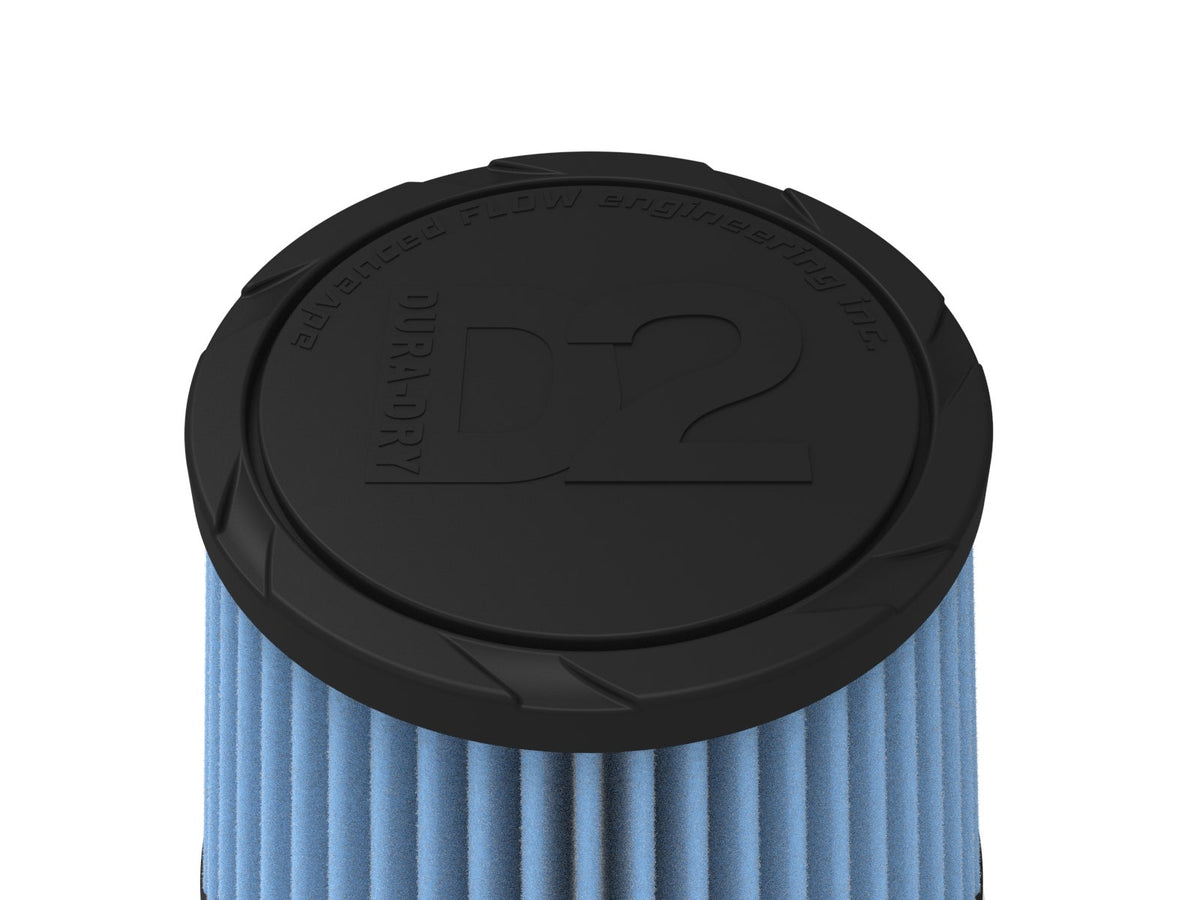 aFe POWER Universal Clamp-On Air Filter w/ D2 Dura-Dry Media - 4.5in F x 6in B x 4.75in T x 5in H - 21-45505V - view 4