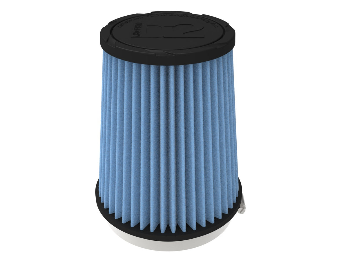 aFe POWER Universal Clamp-On Air Filter w/ D2 Dura-Dry Media - 4.5in F x 6in B x 4.75in T x 7in H - 21-45507V