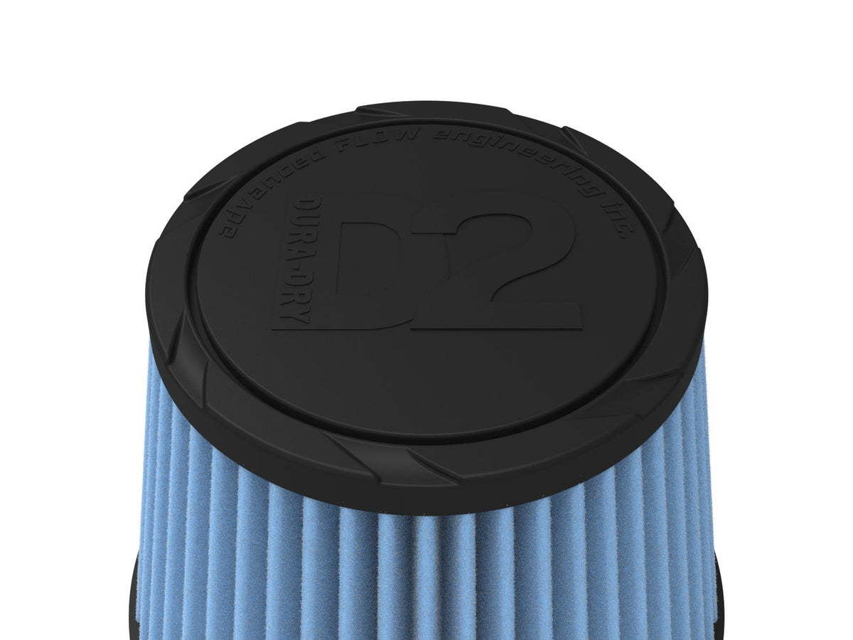 aFe POWER Universal Clamp-On Air Filter w/ D2 Dura-Dry Media - 5in F x 6.5in B x 4.75in T x 5in H - 21-50505V - view 4
