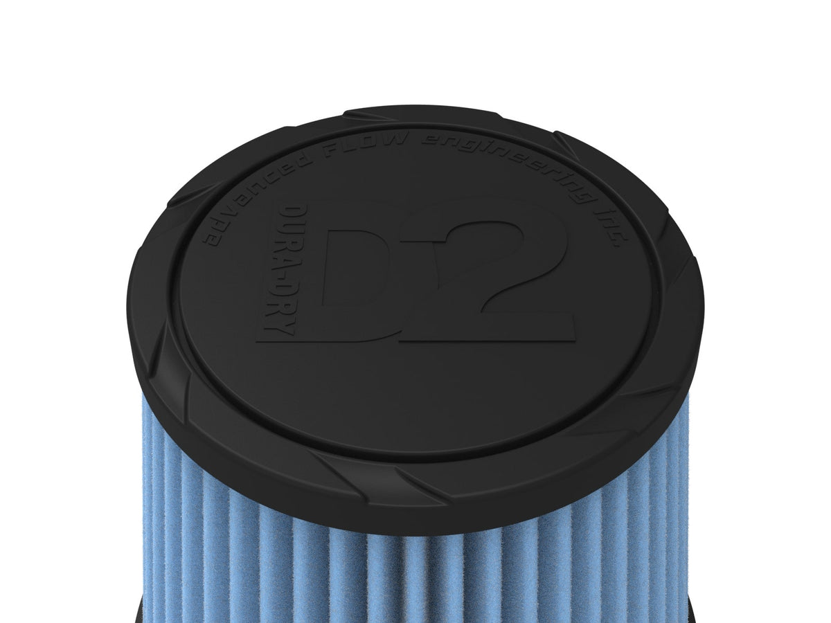 aFe POWER Universal Clamp-On Air Filter w/ D2 Dura-Dry Media - 5in F x 6.5in B x 4.75in T x 6in H - 21-50506V - view 4