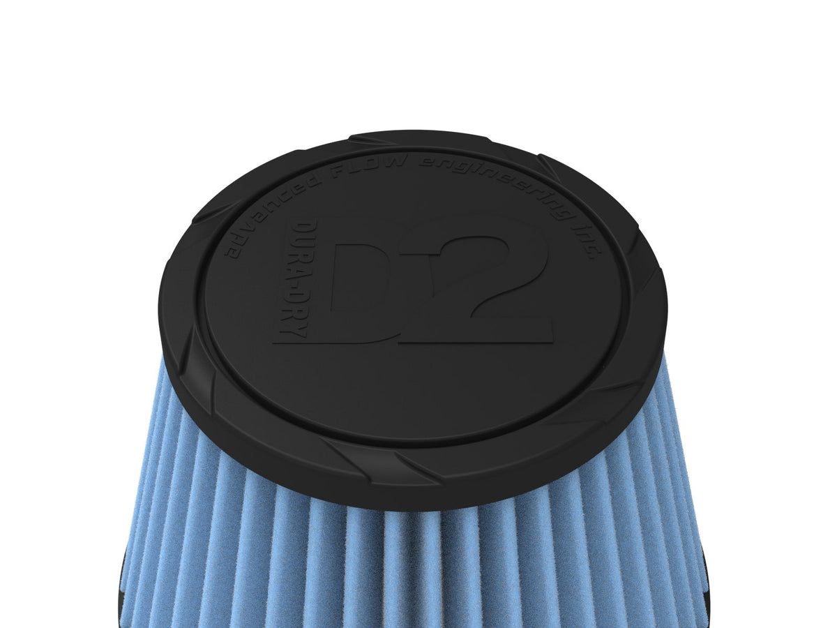 aFe POWER Universal Clamp-On Air Filter w/ D2 Dura-Dry Media - 5.5in F x 7in B x 4.75in T x 5in H - 21-55505V - view 4
