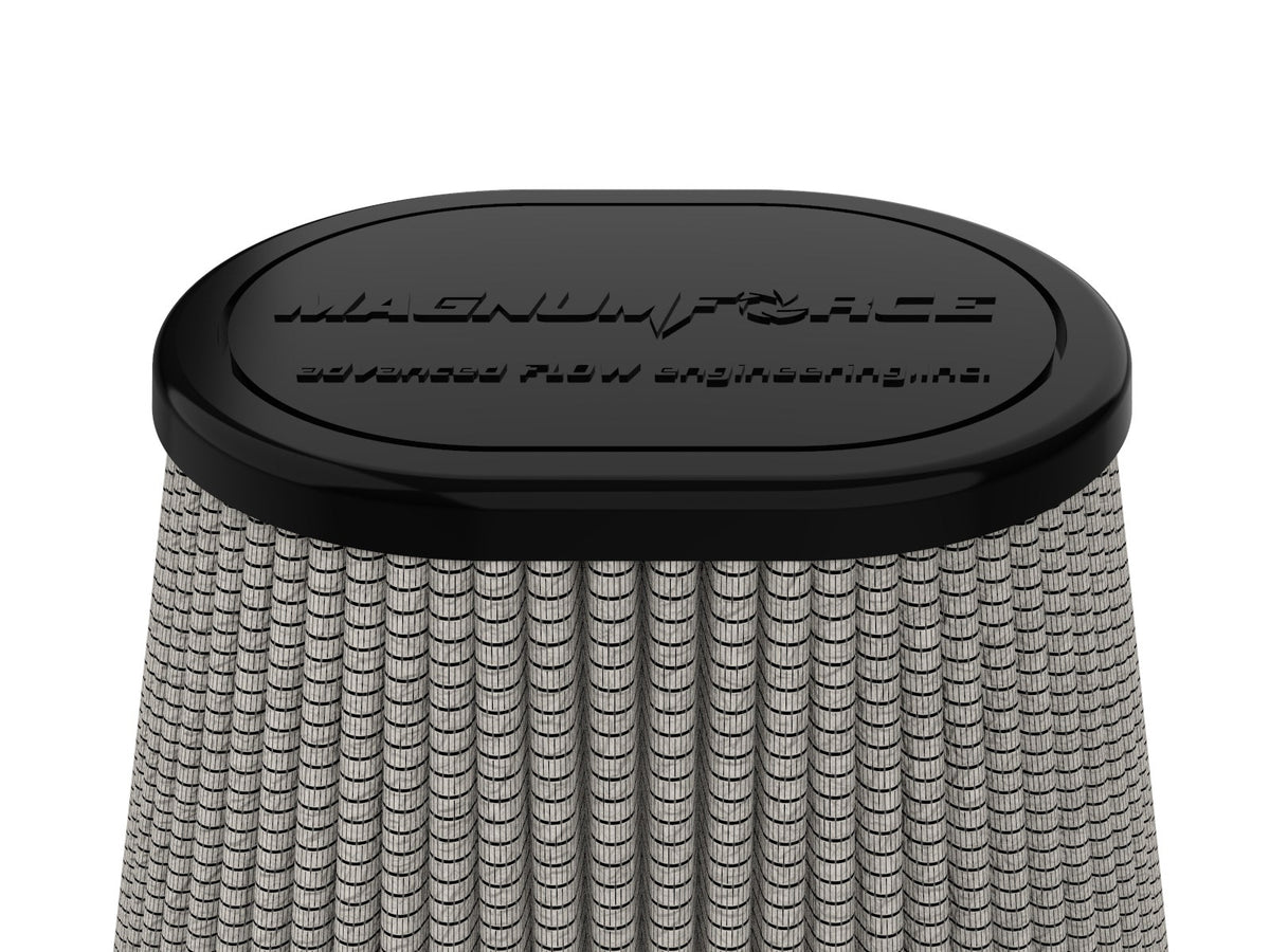 aFe MagnumFORCE Intake Replace Air Filter w/PDS Media 4in F x 7.75x6.5in B x 4.75x3.5in T x 7in H - 21-90115