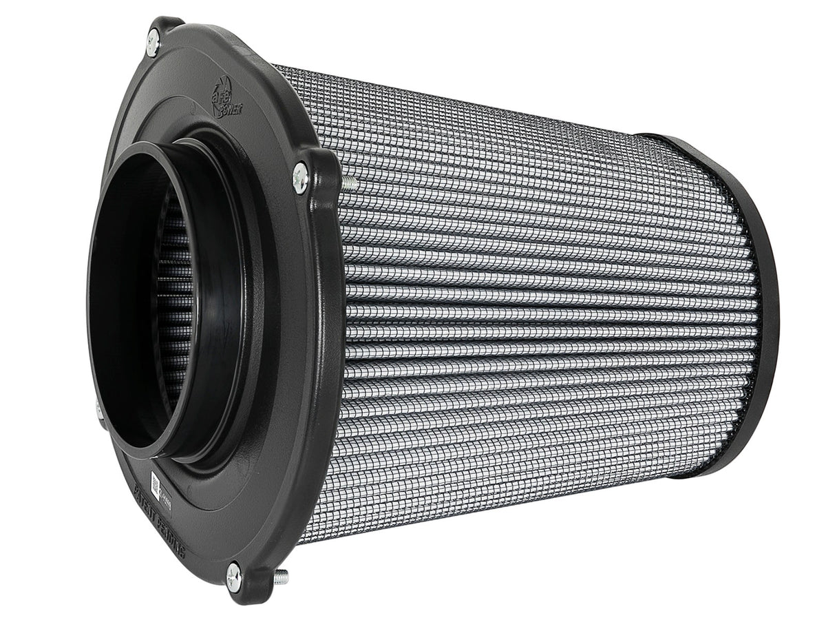 aFe Quantum Pro DRY S Air Filter Inverted Top - 5in Flange x 8in Height - Dry PDS - 21-91132