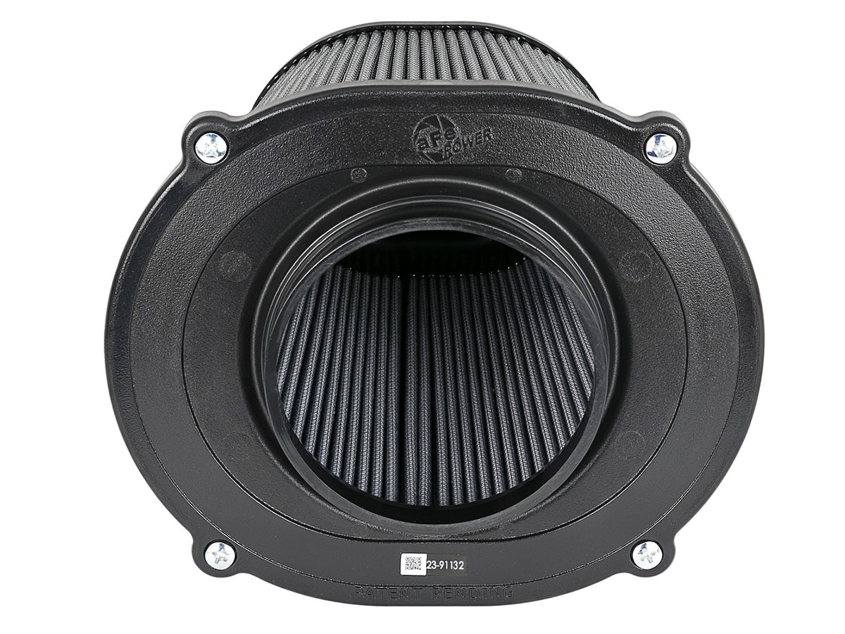 aFe Quantum Pro DRY S Air Filter Inverted Top - 5in Flange x 8in Height - Dry PDS - 21-91132
