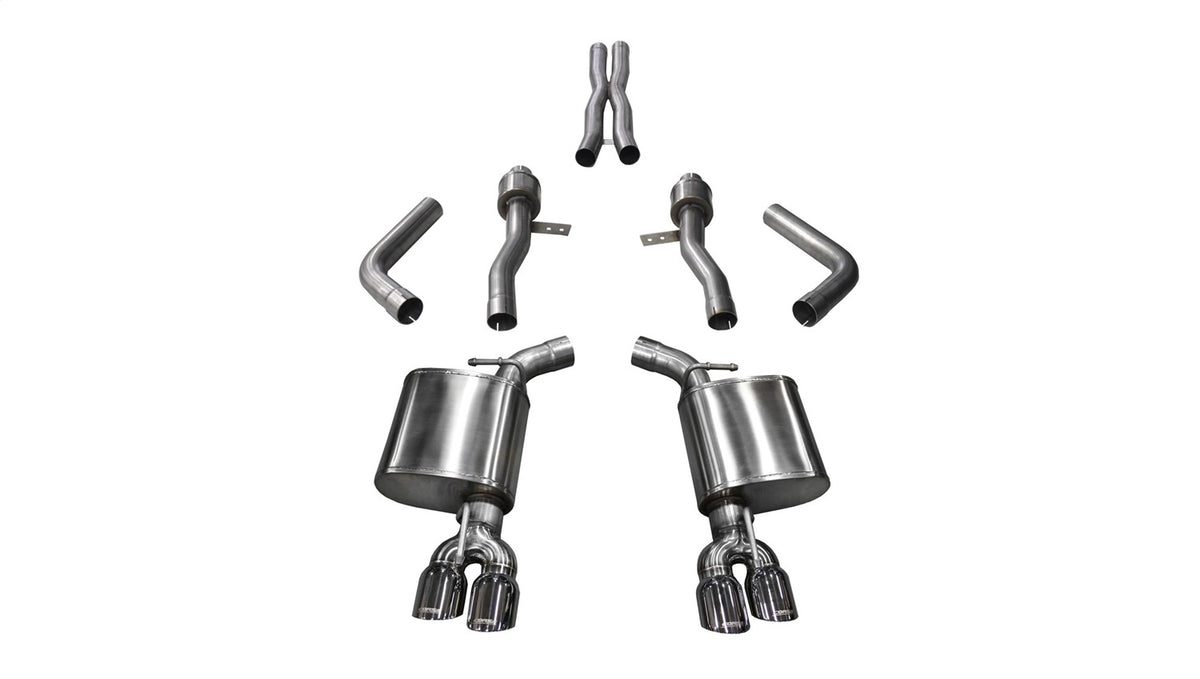 Corsa 2017-2023 Dodge Challenger 5.7L V8 Sport Cat-Back Dual Rear Exit w/3.5in Polished Tips - 21005