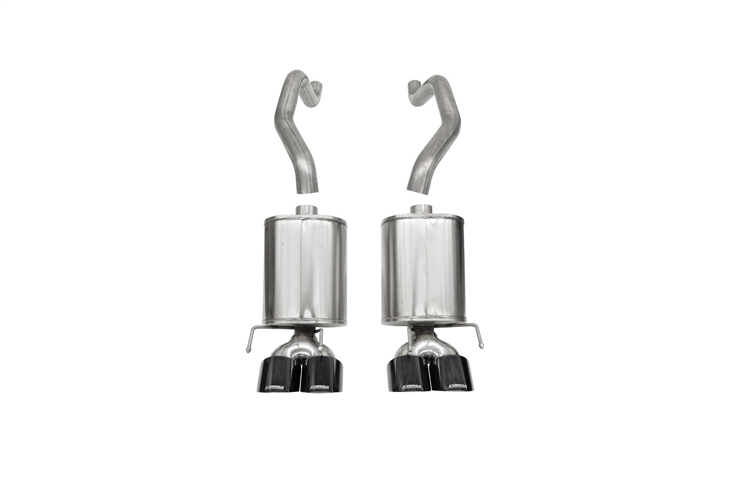 Corsa 09-13 Chevrolet Corvette (C6) 6.2L Black Xtreme Axle-Back Exhaust w/4.5in Tips - 21012BLK