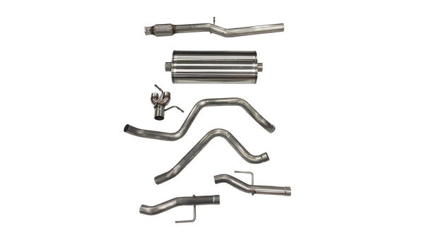 Corsa 2019-24  Silverado/Sierra 5.3L V8 3in Dual Rear Exit 157in Wheelbase Catback - Sport (NoTips) - 21043
