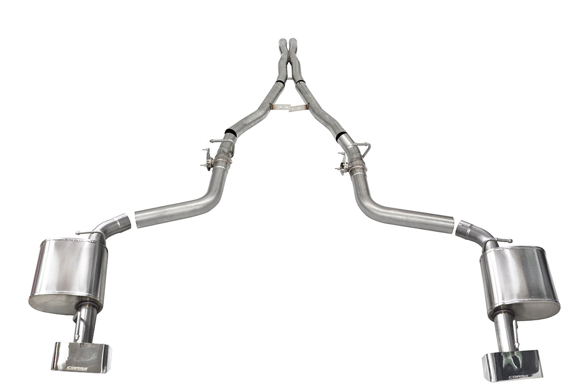 Corsa 2015-2023 Dodge Challenger 6.2L/6.4L Xtreme Valved 2.75in Cat-Back Dual Rear Exit GTX2 Tip - 21068
