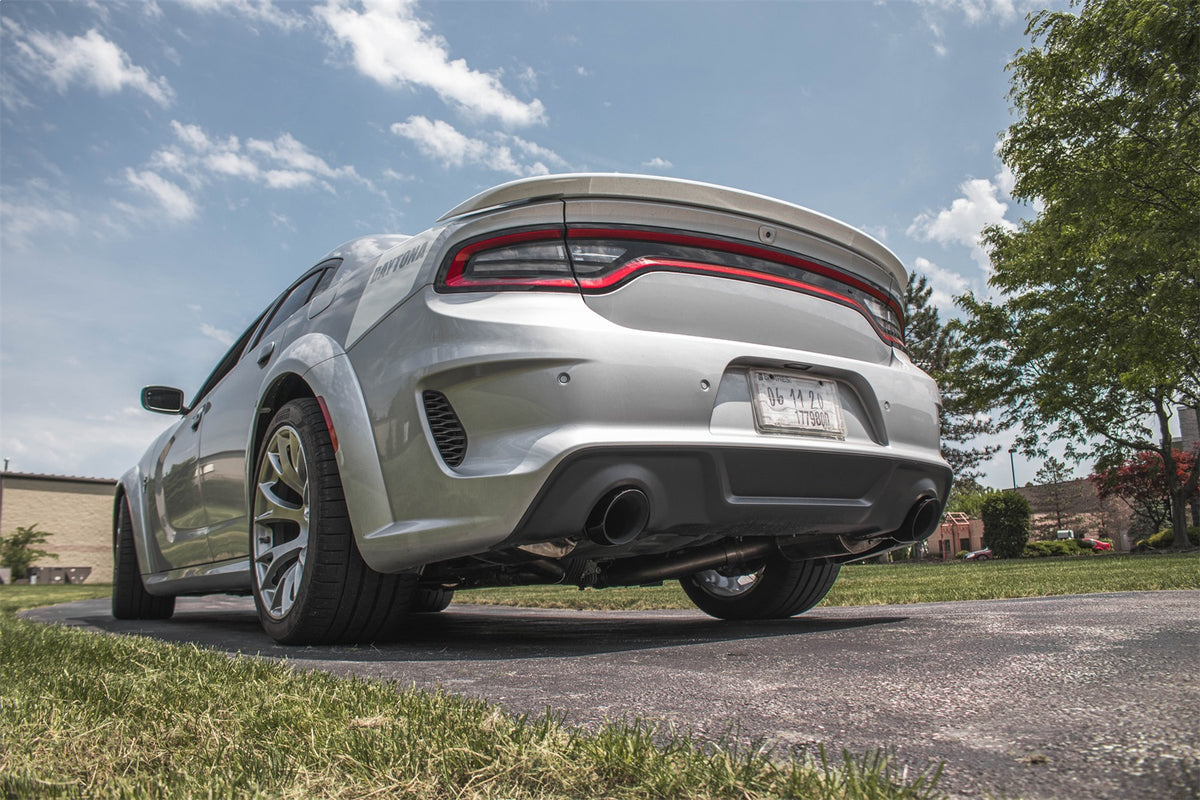 Corsa 15-21 Charger SRT/Hellcat/Redeye 2.75in Valved Catback DRE w/ Single 4.5in Blk PVD Tips - 21072BLK