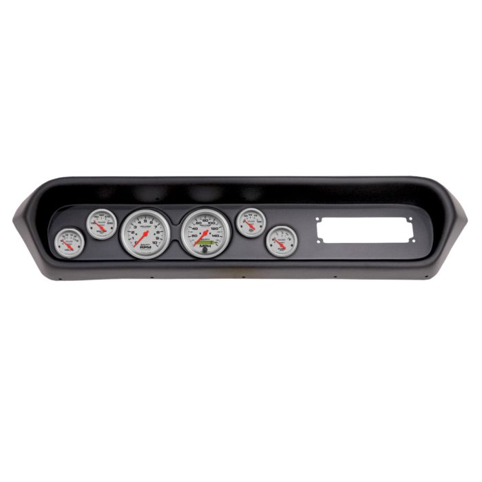 Autometer 64-65 Pontiac GTO/Lemans 6 Gauge Direct Fit Dash Kit 3-3/8in x2 / 2-1/16in x4 - Ultra-Lite - 2108-13