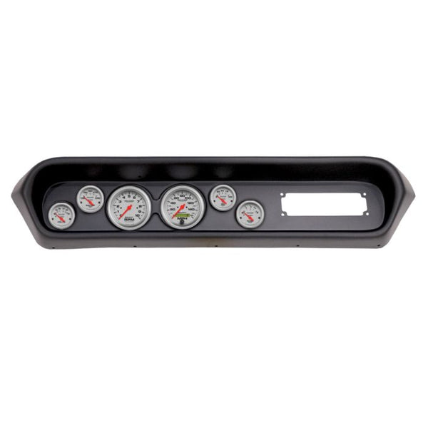 Autometer 64-65 Pontiac GTO/Lemans 6 Gauge Direct Fit Dash Kit 3-3/8in x2 / 2-1/16in x4 - Ultra-Lite - 2108-13