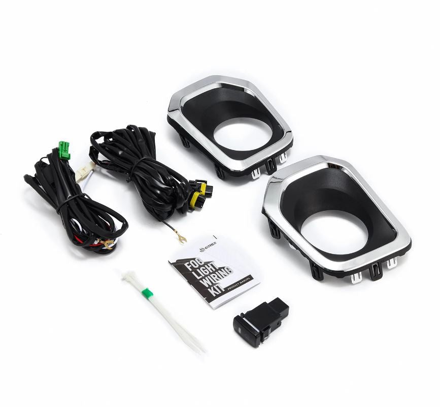 Alpharex 16-22 Toyota Tacoma Bezel & Wiring Kit (Does Not Include Fog Lights) - 211006