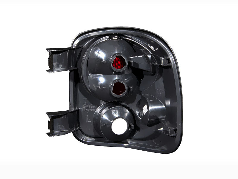 ANZO 1999-2004 Chevrolet Silverado Taillights Black - 211028