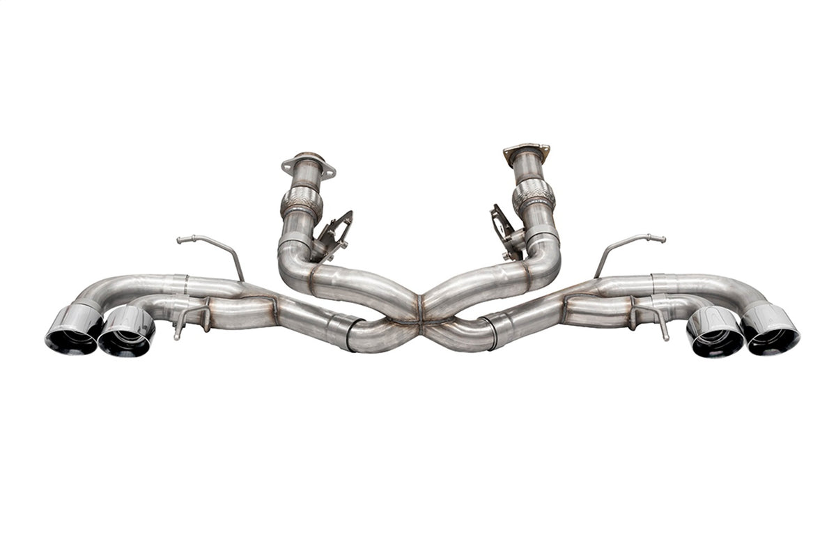 Corsa 2020 Corvette C8 3in Xtreme Cat-Back Exhaust 4.5in Pol Quad Tips - Deletes stock AFM Valve - 21104