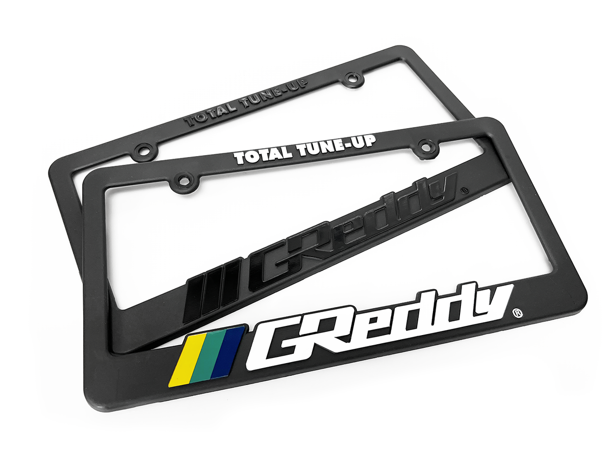 GReddy - GReddy Total Tune Up License Plate Frame - "Black-out" or "Color" - 21112000