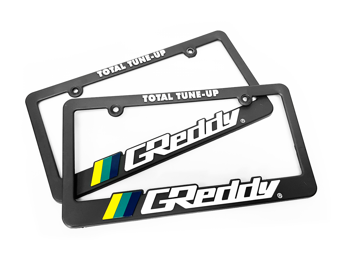 GReddy - GReddy Total Tune Up License Plate Frame - "Black-out" or "Color" - 21112001