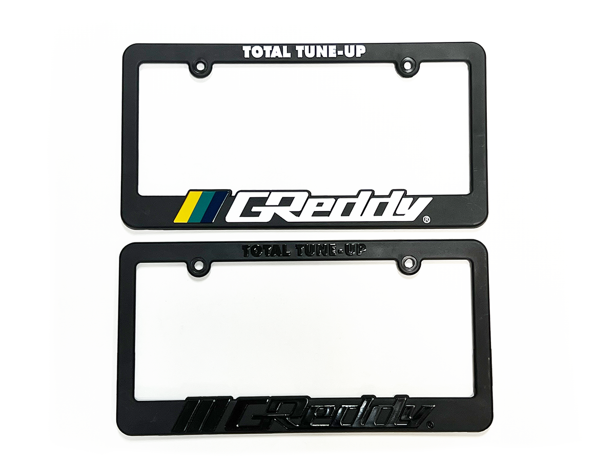 GReddy - GReddy Total Tune Up License Plate Frame - "Black-out" or "Color" - 21112000