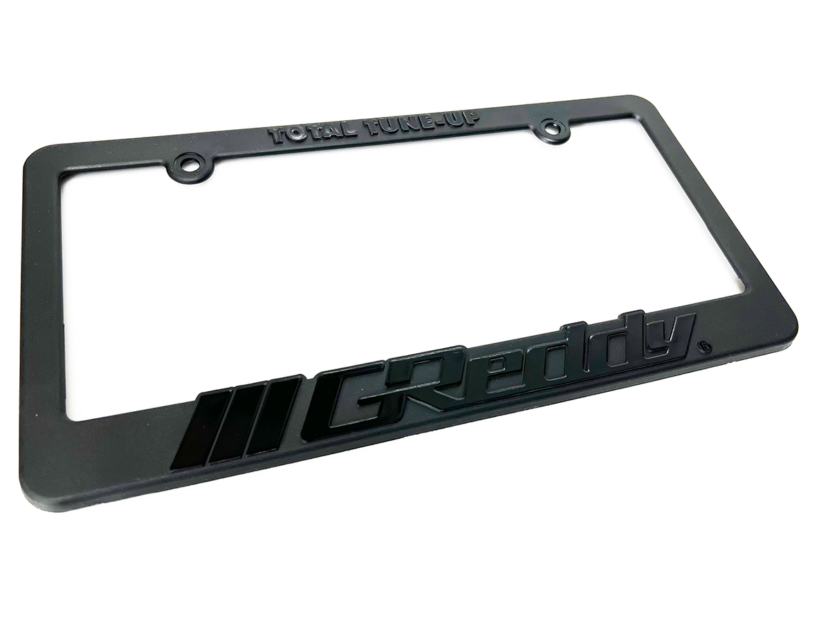 GReddy - GReddy Total Tune Up License Plate Frame - "Black-out" or "Color" - 21112000