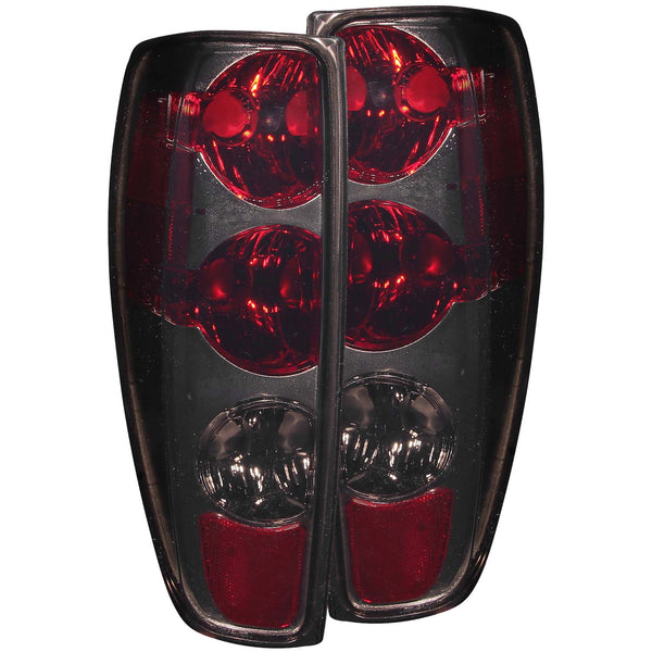 ANZO 2004-2012 Chevrolet Colorado Taillights Red/Smoke - 211152 for 2004-2012 Chevrolet Colorado - front view