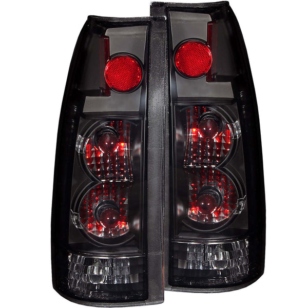 ANZO 1999-2000 Cadillac Escalade Taillights Dark Smoke G2 - 211156 for 1988-2000 Chevrolet C3500 - front view