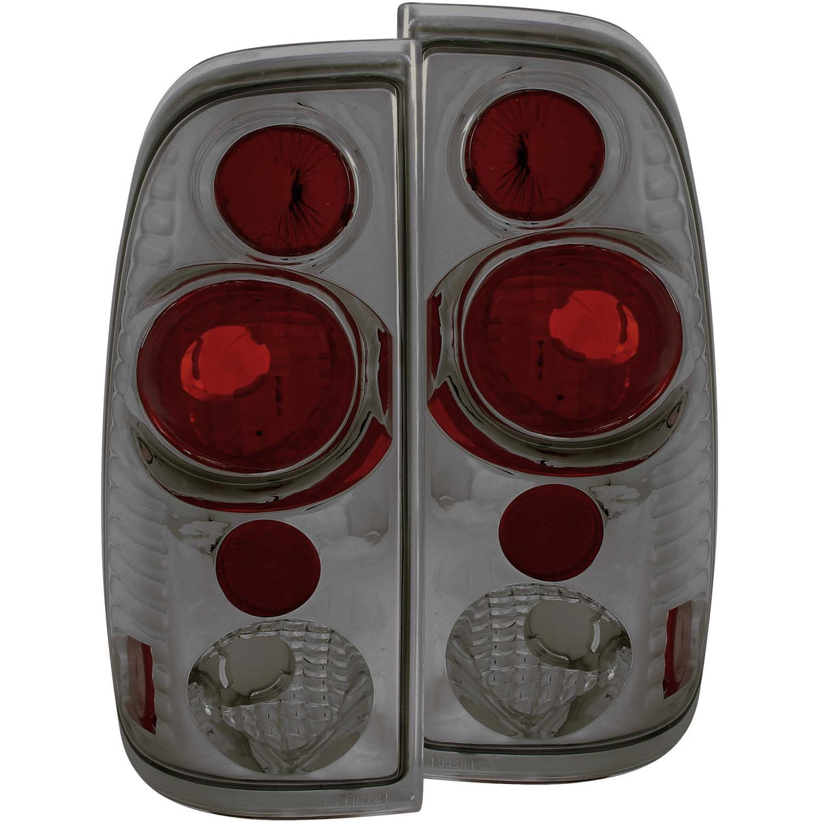 ANZO 1997-2003 Ford F-150 Taillights Smoke G2 - 211174 for 1997-2007 Ford F 250 - front view