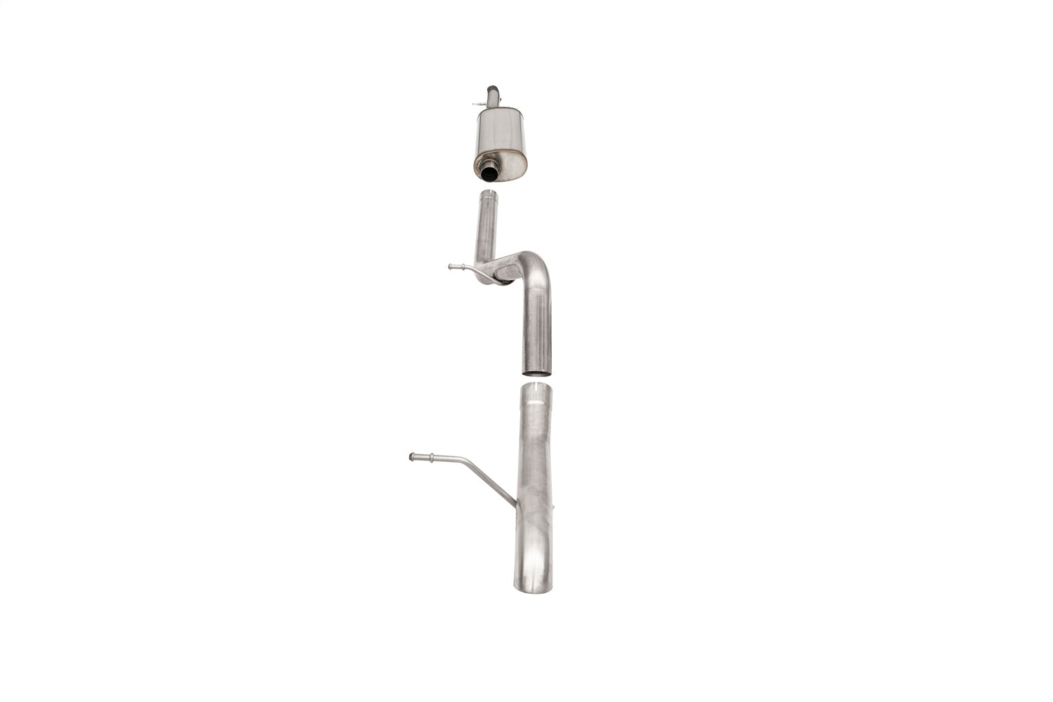 Corsa 2007-2018 Jeep Wrangler JKU 3.6L Sport 2.75in Cat-Back Exhaust w/ Turn Down Tip - 21121