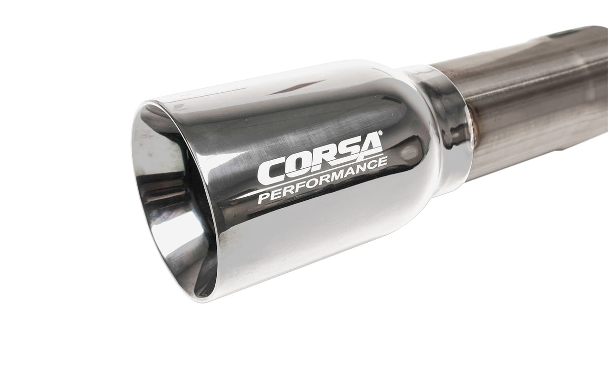 Corsa 2007-2018 Jeep Wrangler JKU 3.6L/3.8L 2.75in Sport Cat-Back Exhaust w/ 4in American Flag Tips - 21122USA