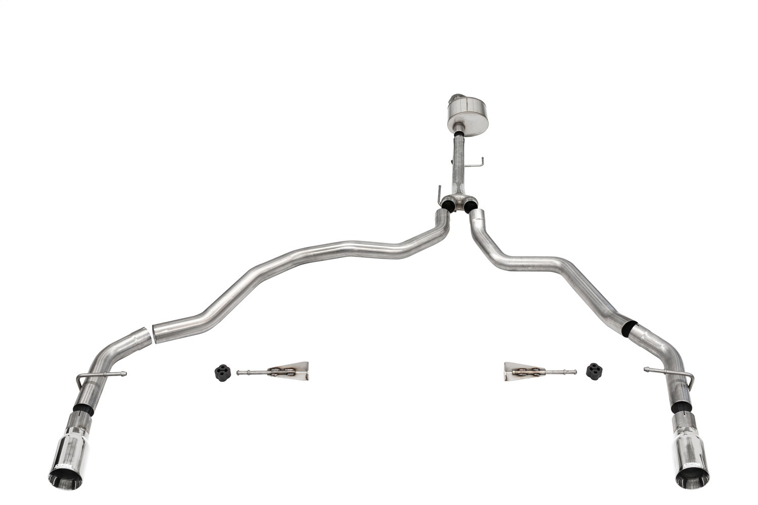 Corsa 2021-2024 Ford F-150 Regular Cab/6.5in Bed 5.0L V8 Xtreme Cat-Back Dual Rear Exit-Polished - 21143