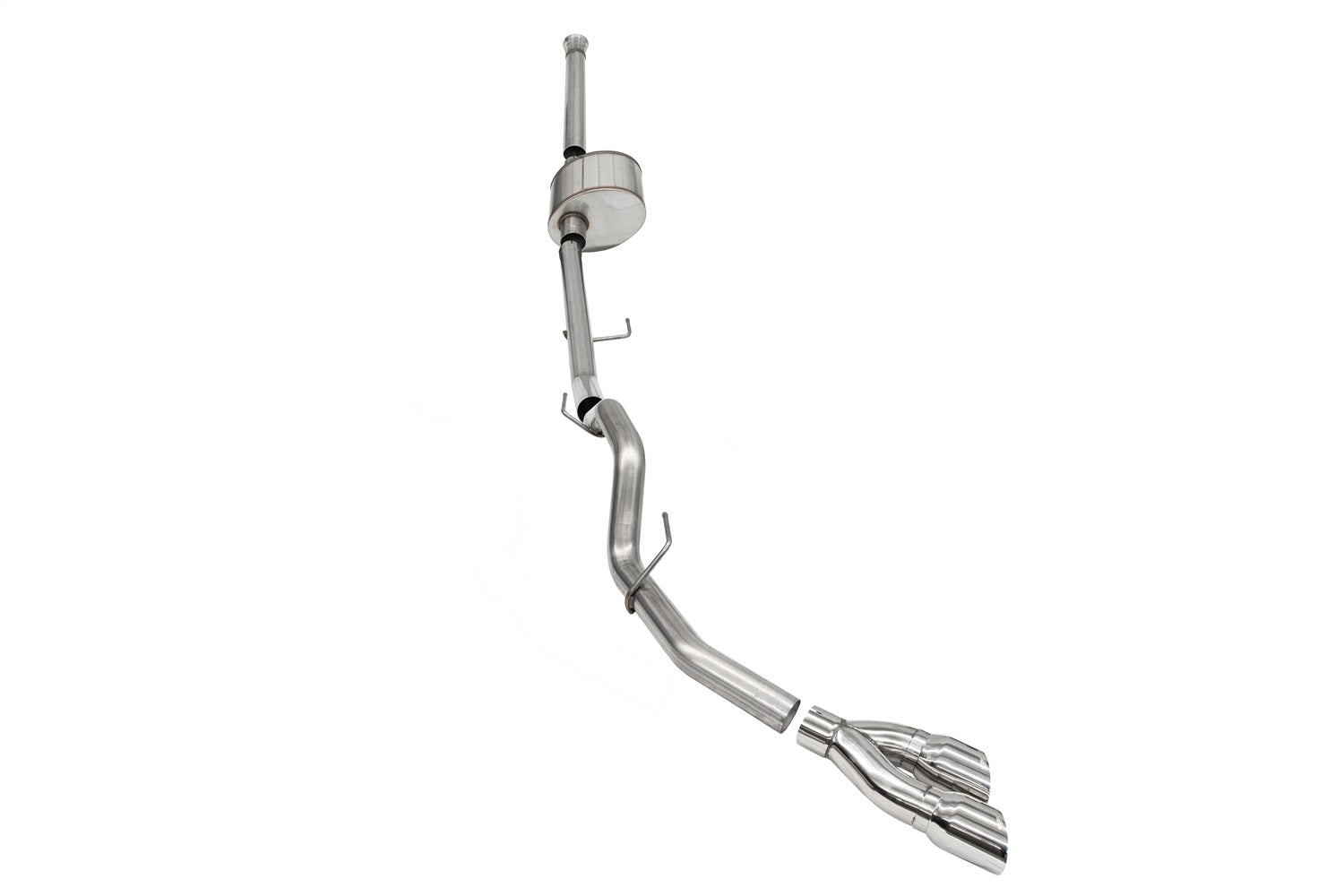 Corsa 2021-2024 Ford F-150 SuperCrew/6.5in Bed 5.0L V8 Xtreme Cat-Back Dual Side Exit-Polished - 21151